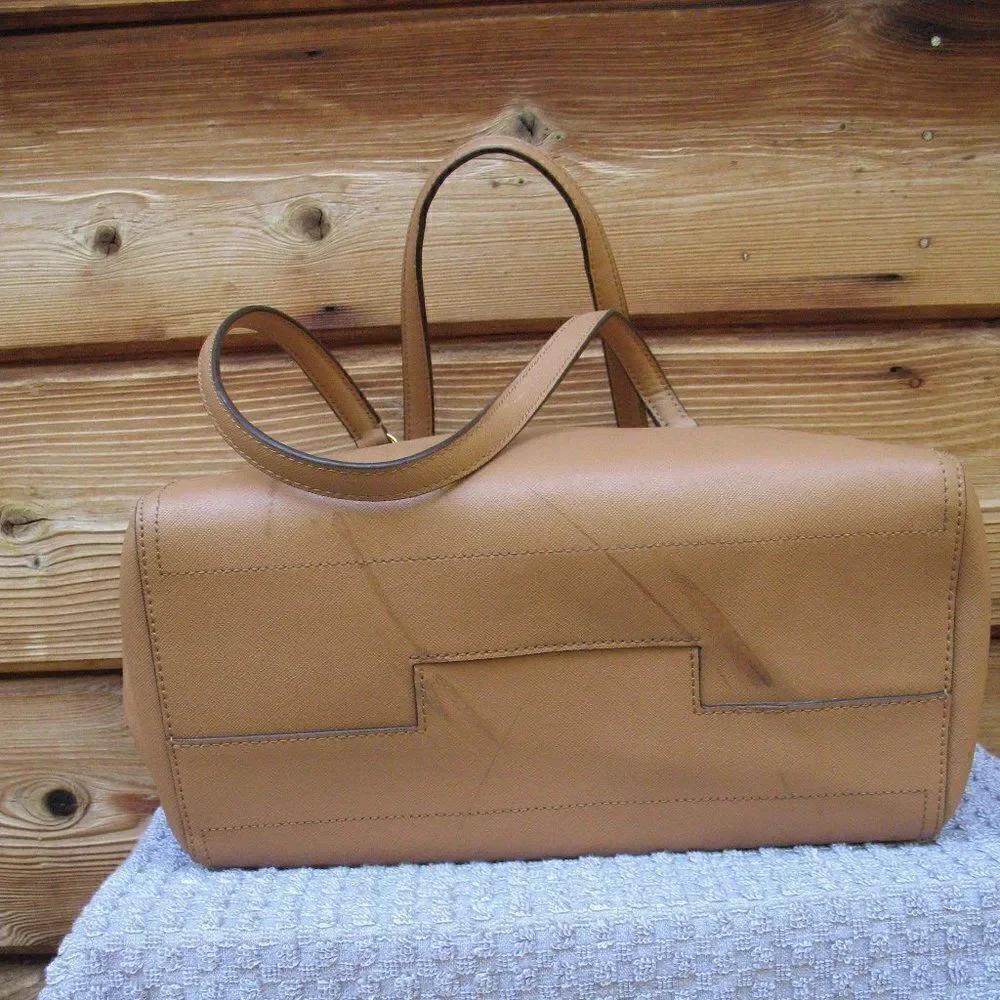 Tory Burch Robinson Small Tan Cardamom Bag Tote